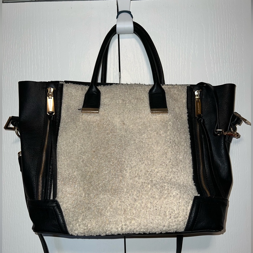 Steve Madden Sherpa Shoulder Or Crossbody Tote